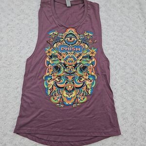 Womens size XS Phish purple multicolored psychedelic tank top music festival
